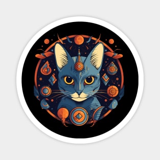 Egyptian Cat Halloween, Cat Lover Magnet